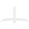 Ekena Millwork Bellingham Architectural Grade PVC Gable Bracket, 72"W x 39"H x 2"D x 6"F, 13/12 Pitch GBP072X39X0206BEL00 - alternate 4
